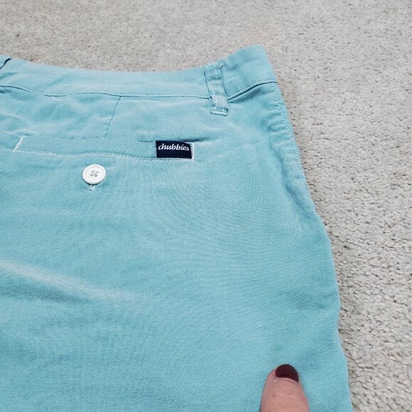CHUBBIES The Khakinators 6.5” Original Khaki Shorts Stretch Twill Blue Men's 33 - Picture 13 of 13